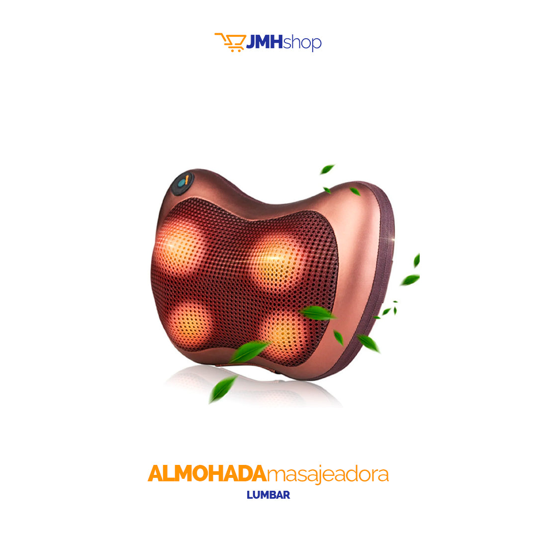 Almohada Masajeador Cojin Cuello Espalda Piernas Terapia Corporal Vibrador