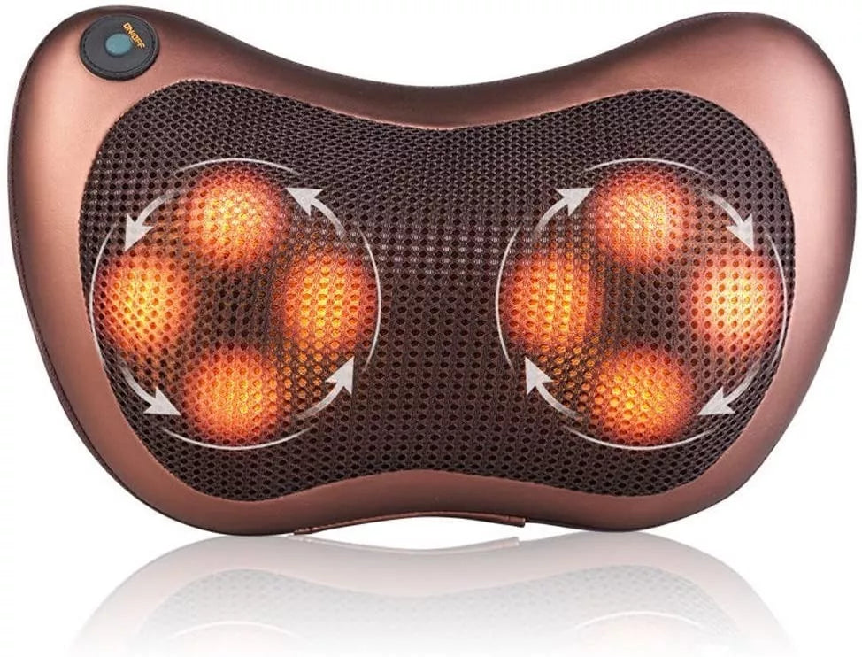 Almohada Masajeador Cojin Cuello Espalda Piernas Terapia Corporal Vibrador