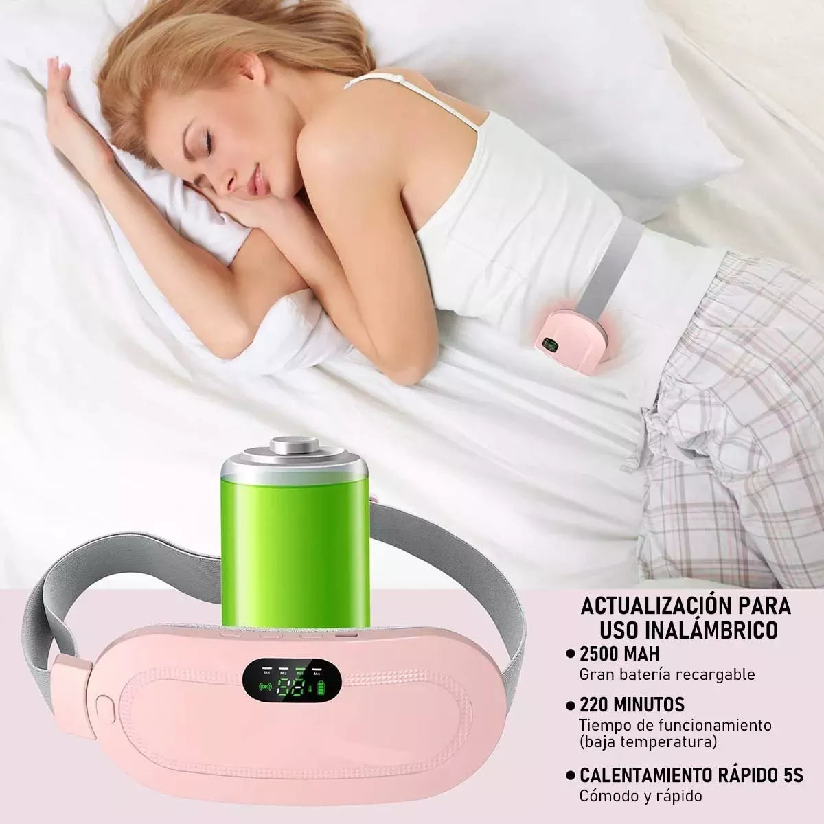 Cinturon Eléctrico Bolsa Termica Para Colicos Menstruales + ENVIO GRATIS