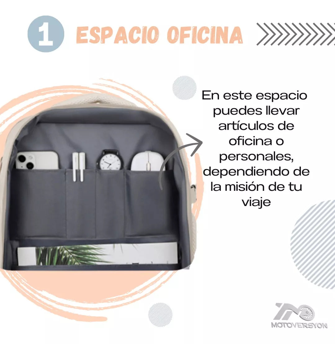 Morral Viajero Multifuncional Mochila Viajera Maletín Bolso